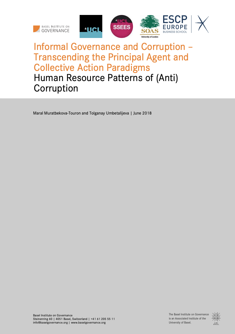 Informal Governance And Corruption – Transcending The Principal Agent ...